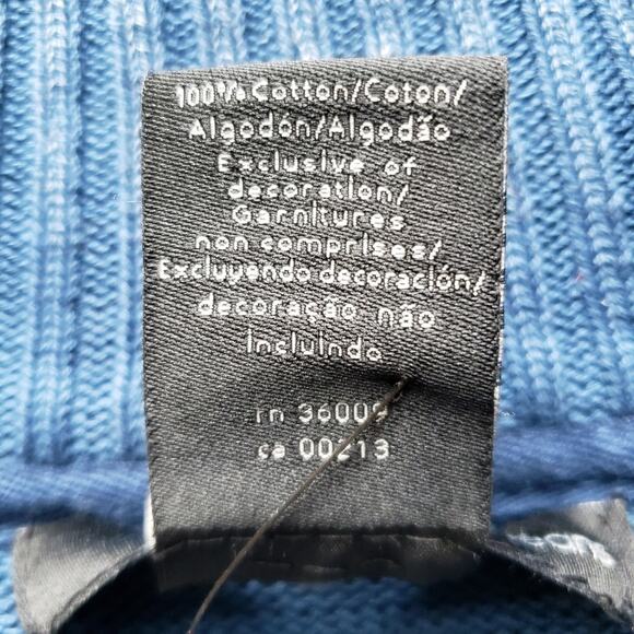 NEW Calvin Klein Jeans Faded Navy Men's Full Zip Blue Knit Sweater Cardigan XXL - Picture 10 of 12